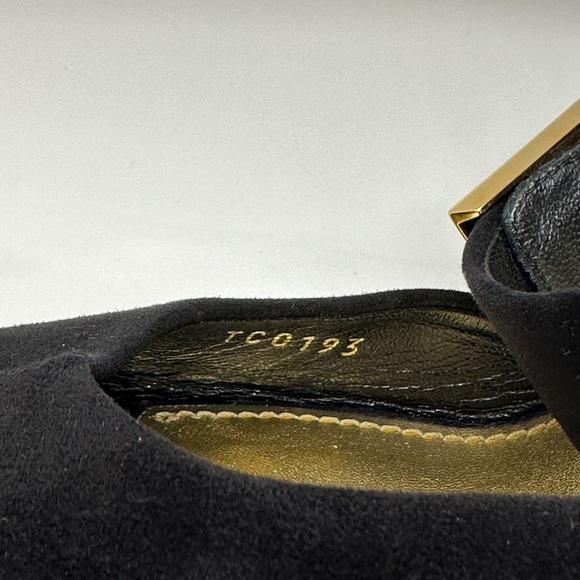 Sold-LOUIS VUITTON Pony Style Open-Toe Black Pumps - Picture 9 of 12